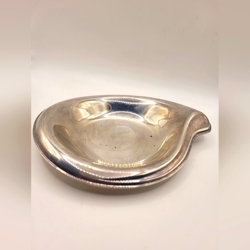 Flair 1847 Rogers Bros Silver Plated Relish Tray Trinket Dish Change Coin Bowl
